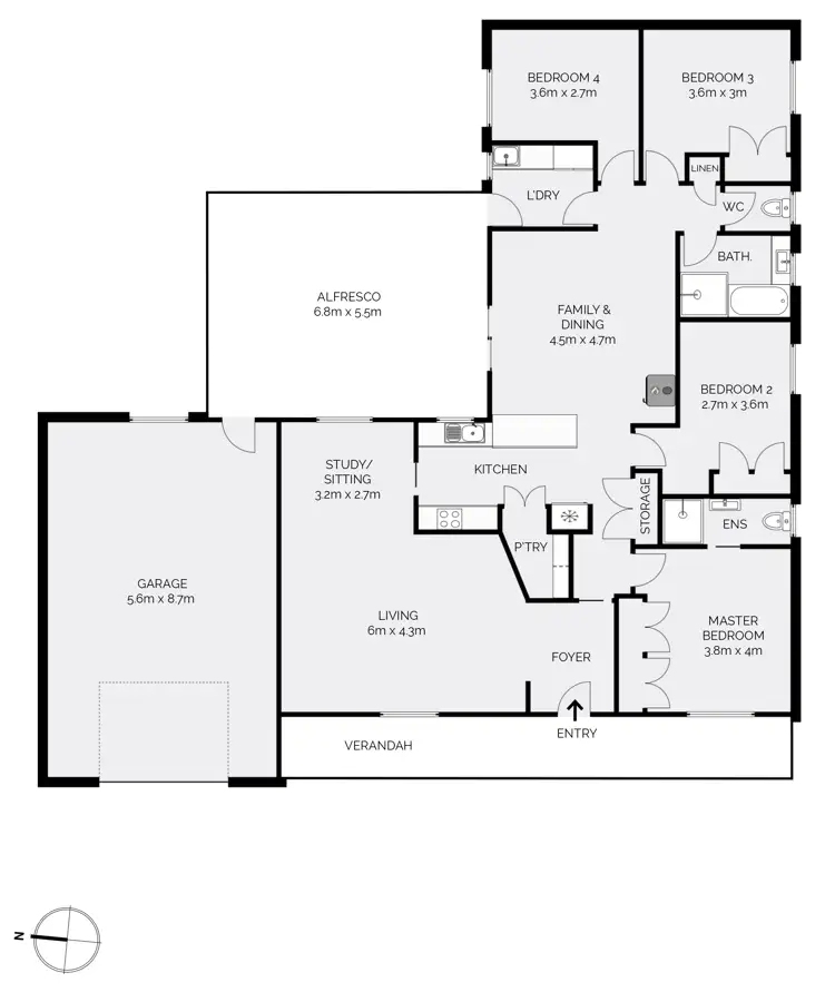 Floorplan of Homely house listing, 4 Miller Street, Windradyne NSW 2795