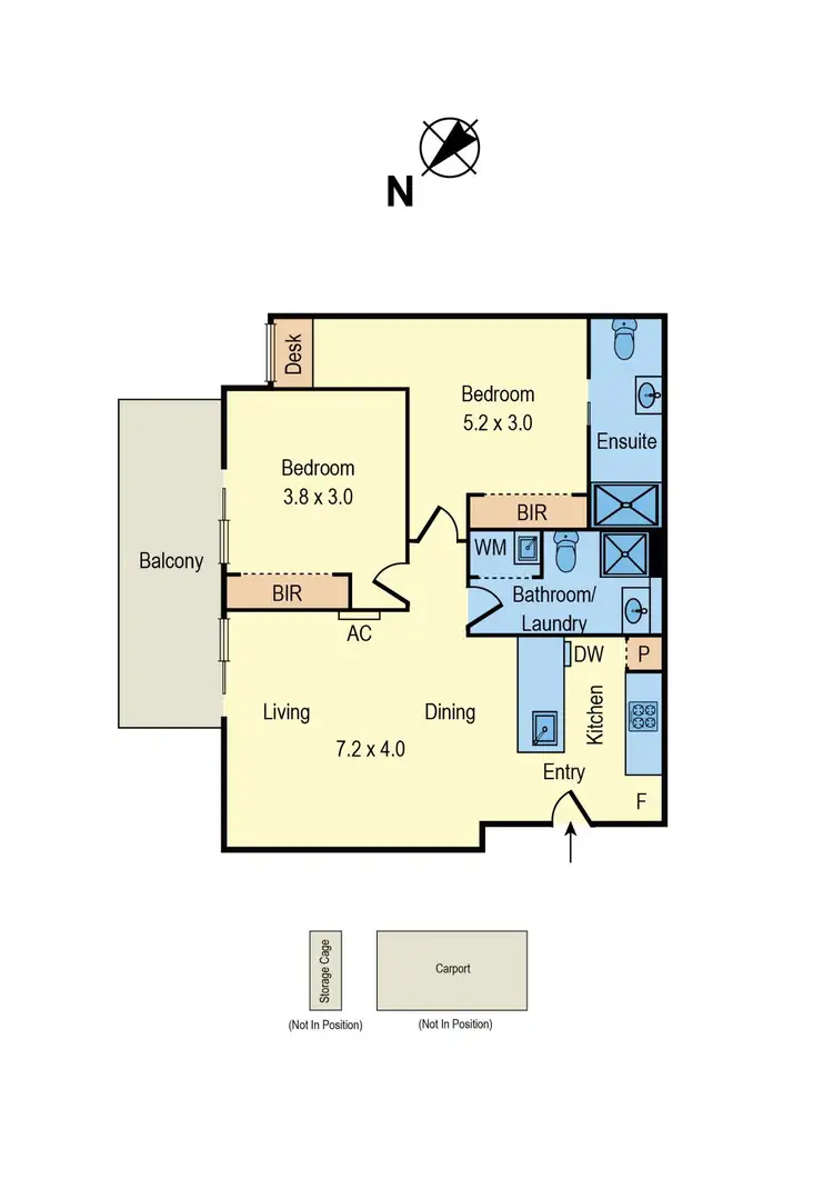 Floorplan of Homely apartment listing, 202/2b Dennis Street, Northcote VIC 3070