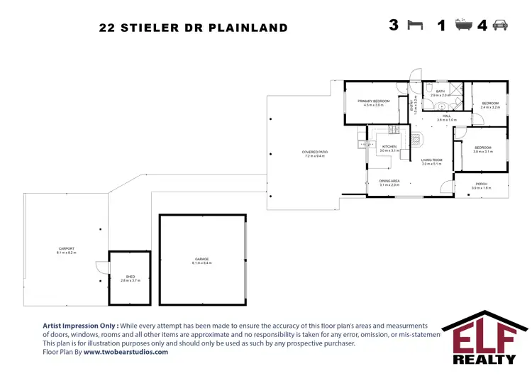 Floorplan of Homely house listing, 22 Stieler Drive, Plainland QLD 4341