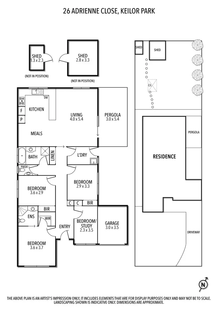 Floorplan of Homely house listing, 26 Adrienne Close, Keilor Park VIC 3042