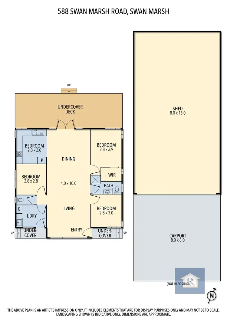 Floorplan of Homely rural property listing, 588 Swan Marsh Road, Swan Marsh VIC 3249