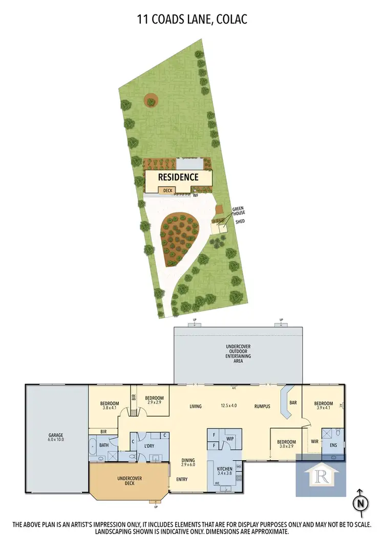Floorplan of Homely house listing, 11 Coads Lane, Colac VIC 3250