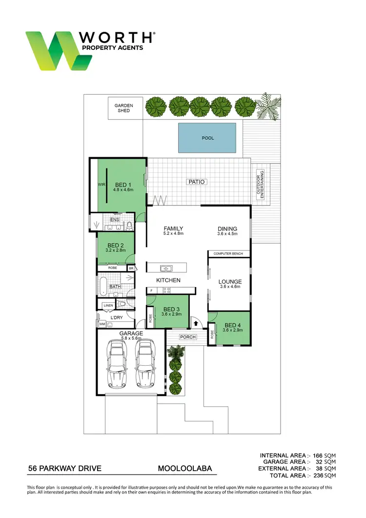 Floorplan of Homely house listing, 56 Parkway Drive, Mooloolaba QLD 4557