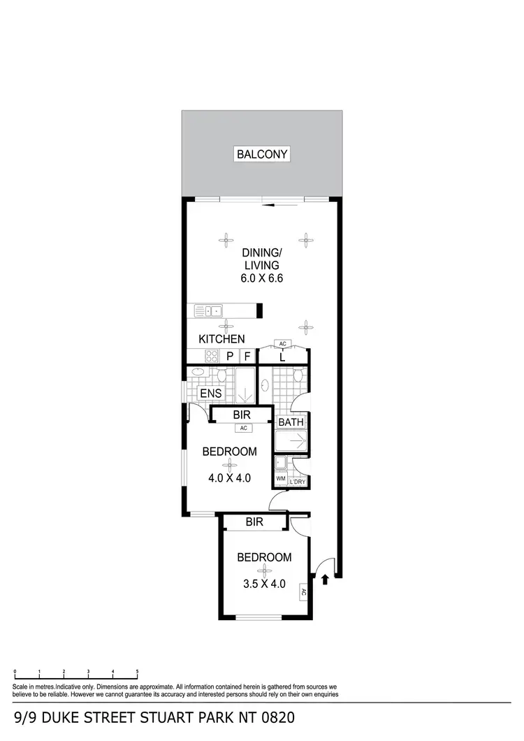 Floorplan of Homely unit listing, 9/9 Duke Street, Stuart Park NT 820