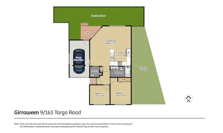 Floorplan of Homely villa listing, 9/163 Targo Road, Girraween NSW 2145