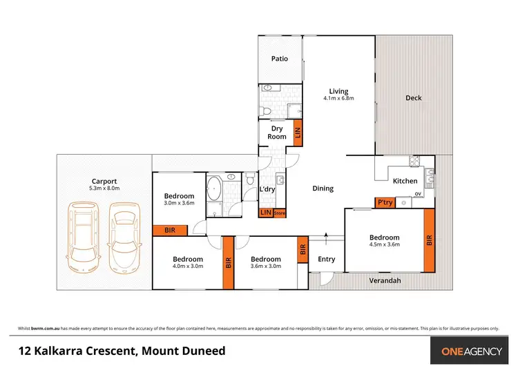 Floorplan of Homely house listing, 12 Kalkarra Crescent, Mount Duneed VIC 3217