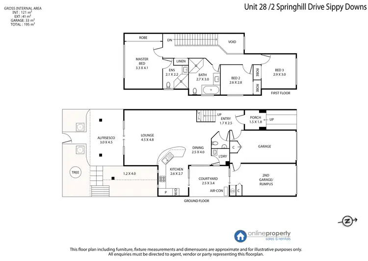 Floorplan of Homely townhouse listing, 28/2 Springhill Drive, Sippy Downs QLD 4556