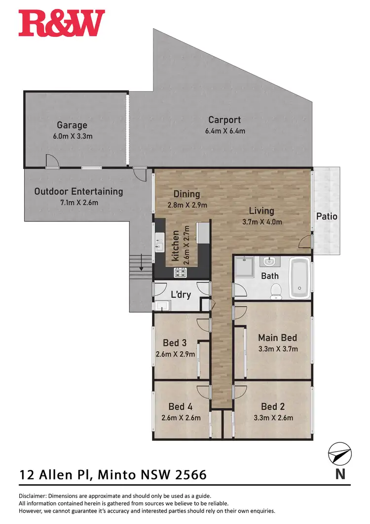 Floorplan of Homely house listing, 12 Allen Place, Minto NSW 2566