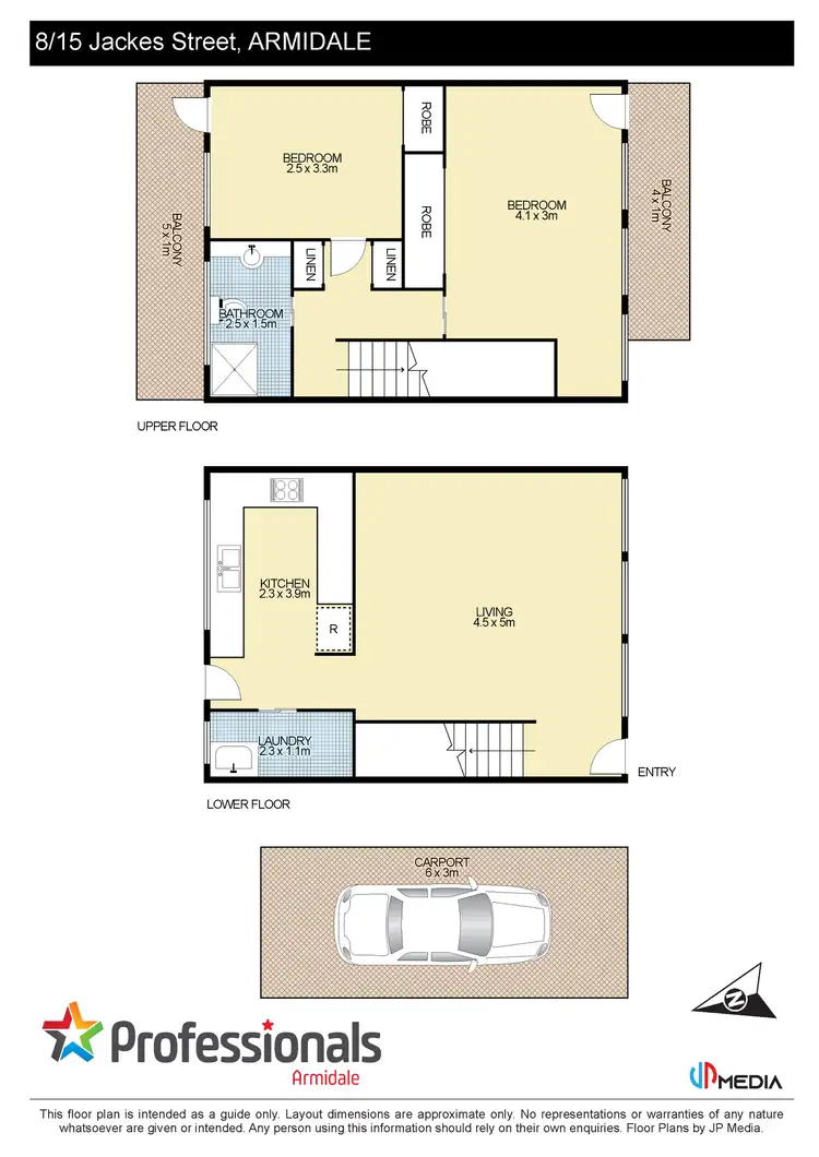 Floorplan of Homely unit listing, 8/15 Jackes Street, Armidale NSW 2350