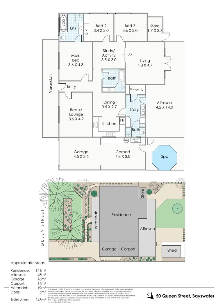 Floorplan of Homely house listing, 50 Queen Street, Bayswater WA 6053