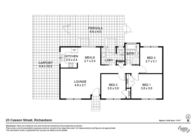 Floorplan of Homely house listing, 23 Casson Street, Richardson ACT 2905