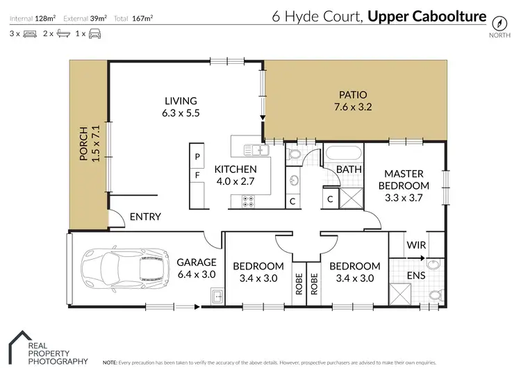 Floorplan of Homely house listing, 6 Hyde Court, Upper Caboolture QLD 4510