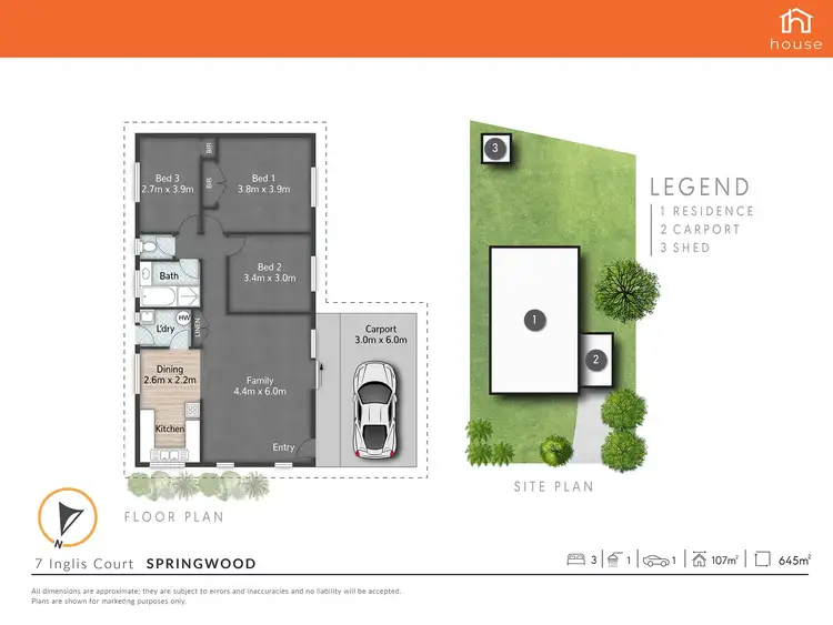 Floorplan of Homely house listing, 7 Inglis Court, Springwood QLD 4127