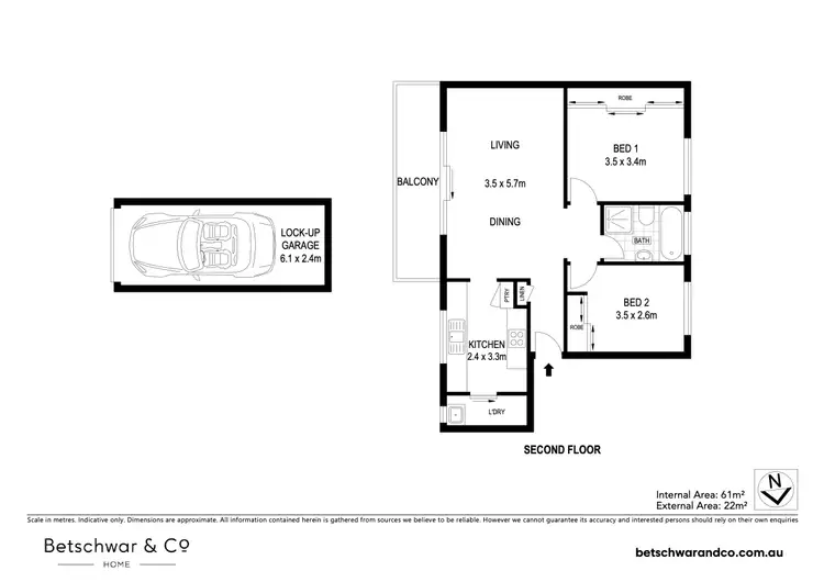 Floorplan of Homely apartment listing, 12/1 Mangerton Road, Wollongong NSW 2500