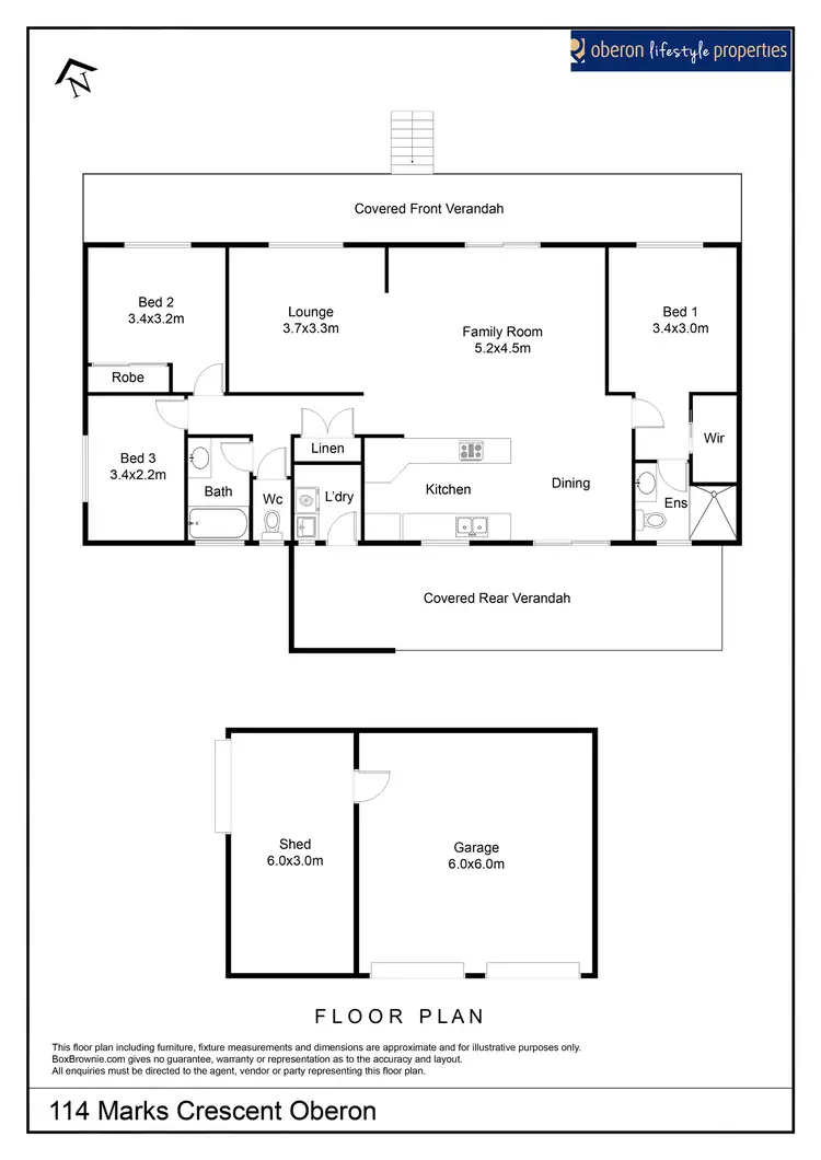 Floorplan of Homely house listing, 114 Marks Crescent, Oberon NSW 2787