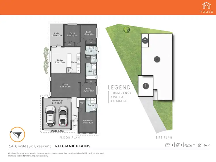 Floorplan of Homely house listing, 14 Cordeaux Crescent, Redbank Plains QLD 4301