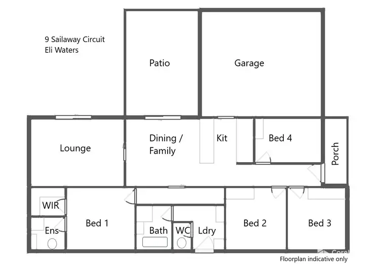 Floorplan of Homely house listing, 9 Sailaway Circuit, Eli Waters QLD 4655