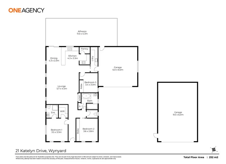 Floorplan of Homely house listing, 21 Katelyn Drive, Wynyard TAS 7325