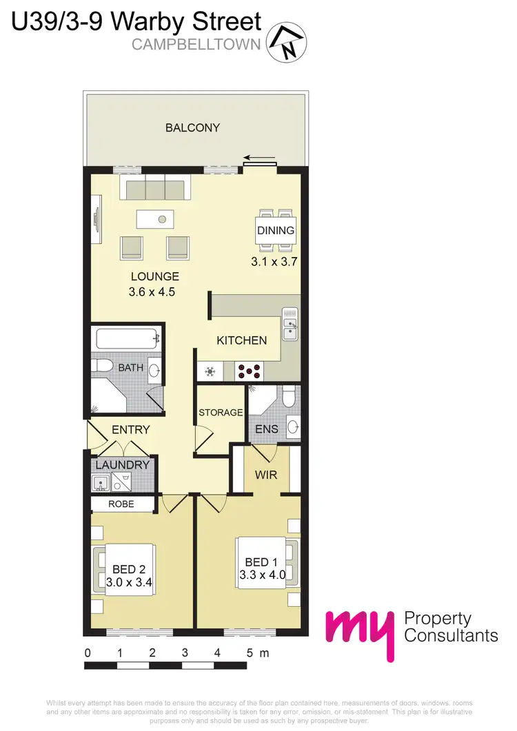 Floorplan of Homely apartment listing, 39/3-9 Warby Street, Campbelltown NSW 2560