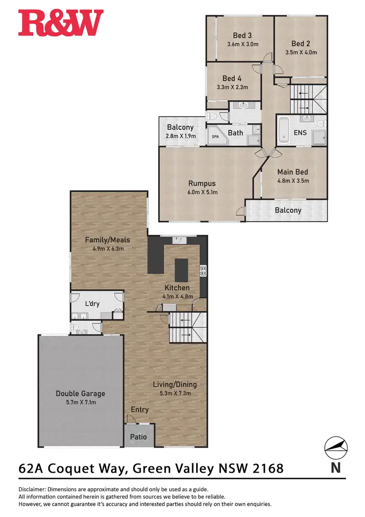 Floorplan of Homely house listing, 62A Coquet Way, Green Valley NSW 2168