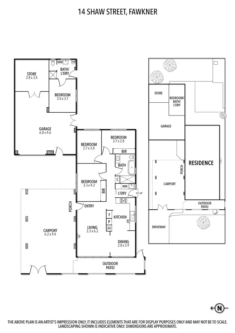 Floorplan of Homely house listing, 14 Shaw Street, Fawkner VIC 3060