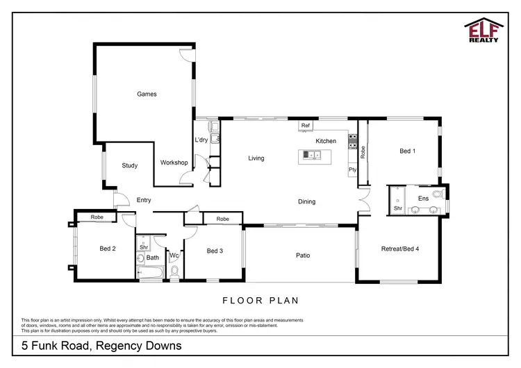 Floorplan of Homely house listing, 5 Funk Road, Regency Downs QLD 4341