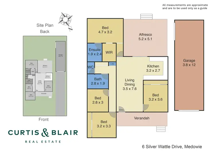 Floorplan of Homely house listing, 6 Silver Wattle Drive, Medowie NSW 2318