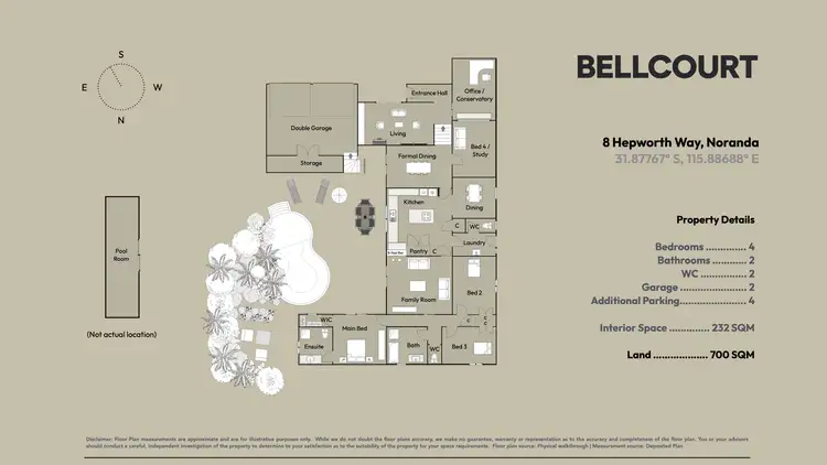 Floorplan of Homely house listing, 8 Hepworth Way, Noranda WA 6062