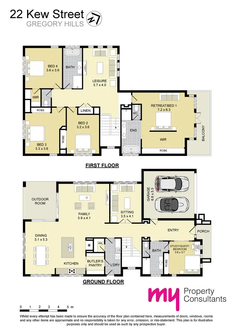 Floorplan of Homely house listing, 22 Kew Street, Gregory Hills NSW 2557