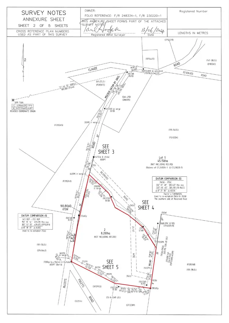 Floorplan of Homely rural property listing, Lot 2 McCoys Road, Claude Road TAS 7306