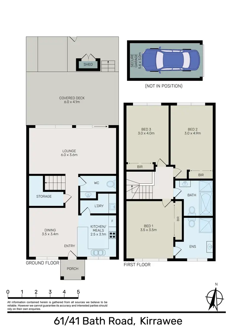 Floorplan of Homely townhouse listing, 61/41 Bath Road, Kirrawee NSW 2232