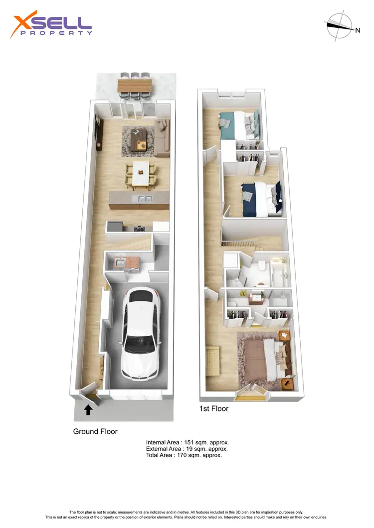 Floorplan of Homely townhouse listing, 33 Park Terrace, Blakeview SA 5114