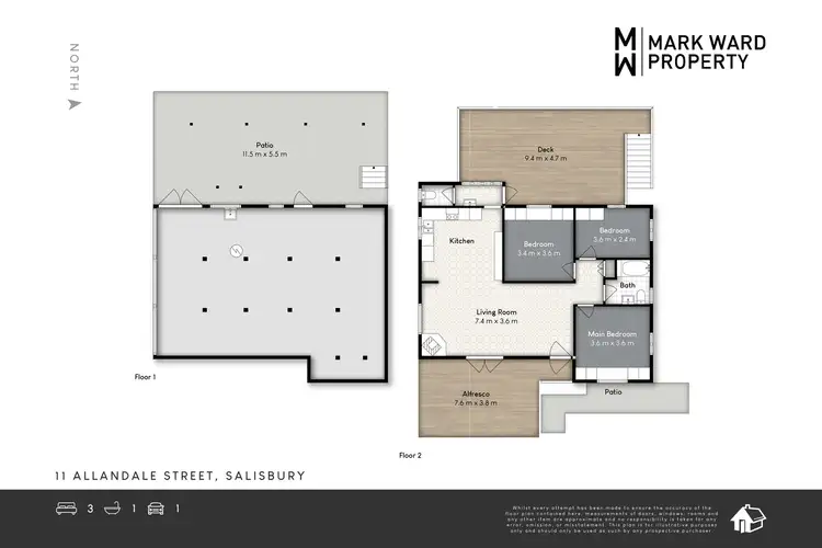 Floorplan of Homely house listing, 11 Allandale Street, Salisbury QLD 4107