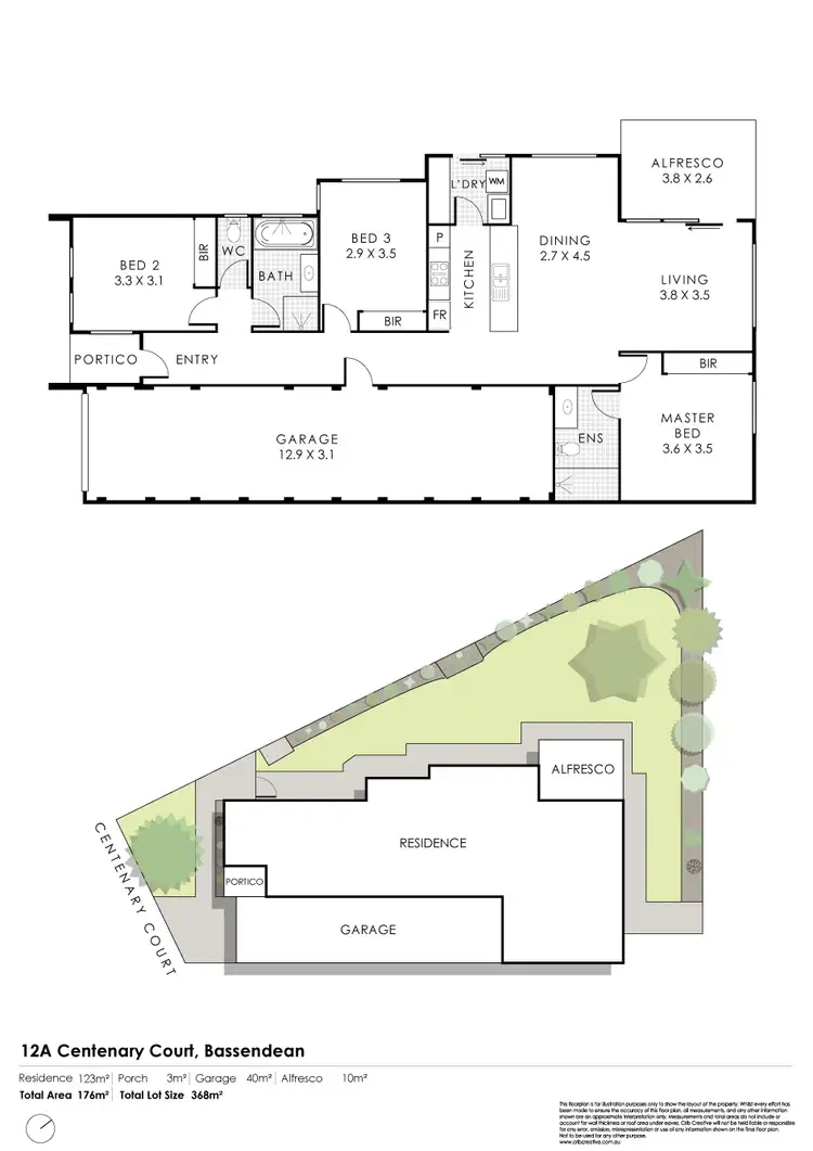 Floorplan of Homely house listing, 12A Centenary Court, Bassendean WA 6054