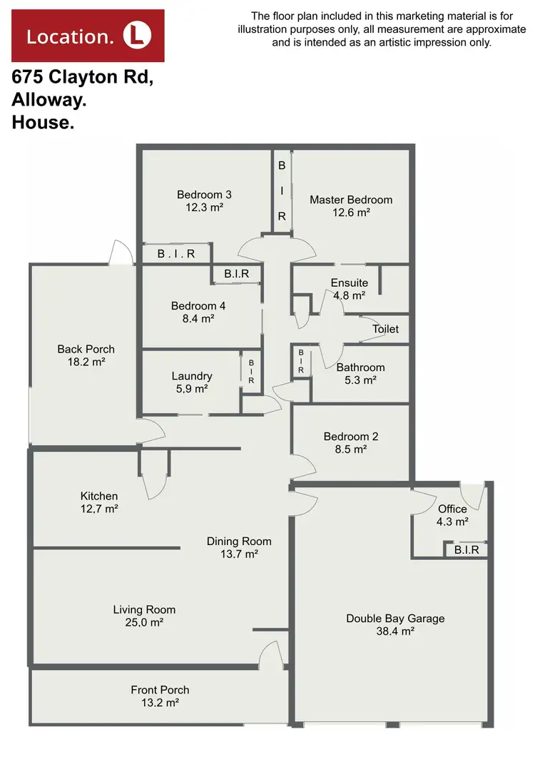 Floorplan of Homely rural property listing, 675 Clayton Road, Alloway QLD 4670