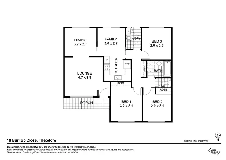 Floorplan of Homely house listing, 10 Burhop Close, Theodore ACT 2905