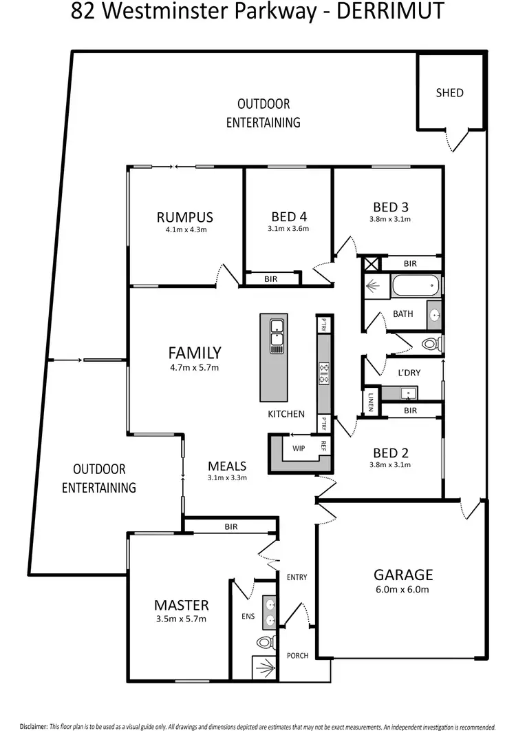 Floorplan of Homely house listing, 82 Westminster Parkway, Derrimut VIC 3026