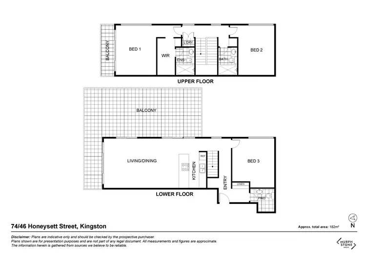 Floorplan of Homely apartment listing, 74/46 Honeysett View, Kingston ACT 2604
