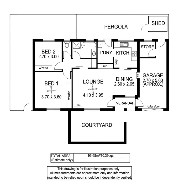 Floorplan of Homely unit listing, 4/1 Sampson Road, Mitchell Park SA 5043