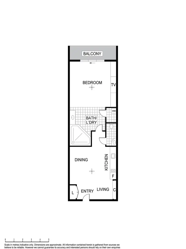 Floorplan of Homely studio listing, 88/21 Cavenagh Street, Darwin City NT 800