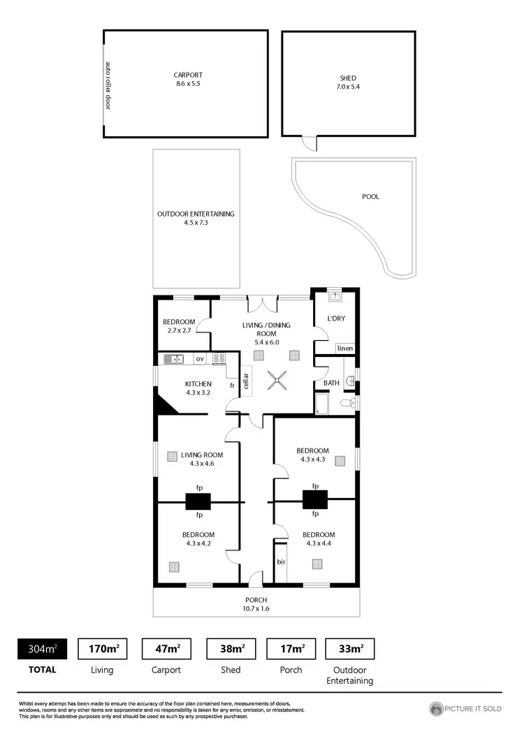 Floorplan of Homely house listing, 35 Hardys Road, Underdale SA 5032