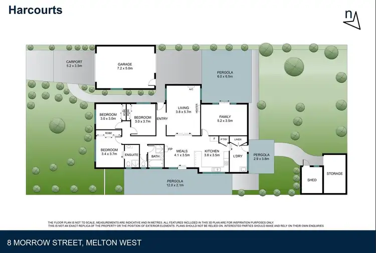 Floorplan of Homely house listing, 8 Morrow Street, Melton west VIC 3337