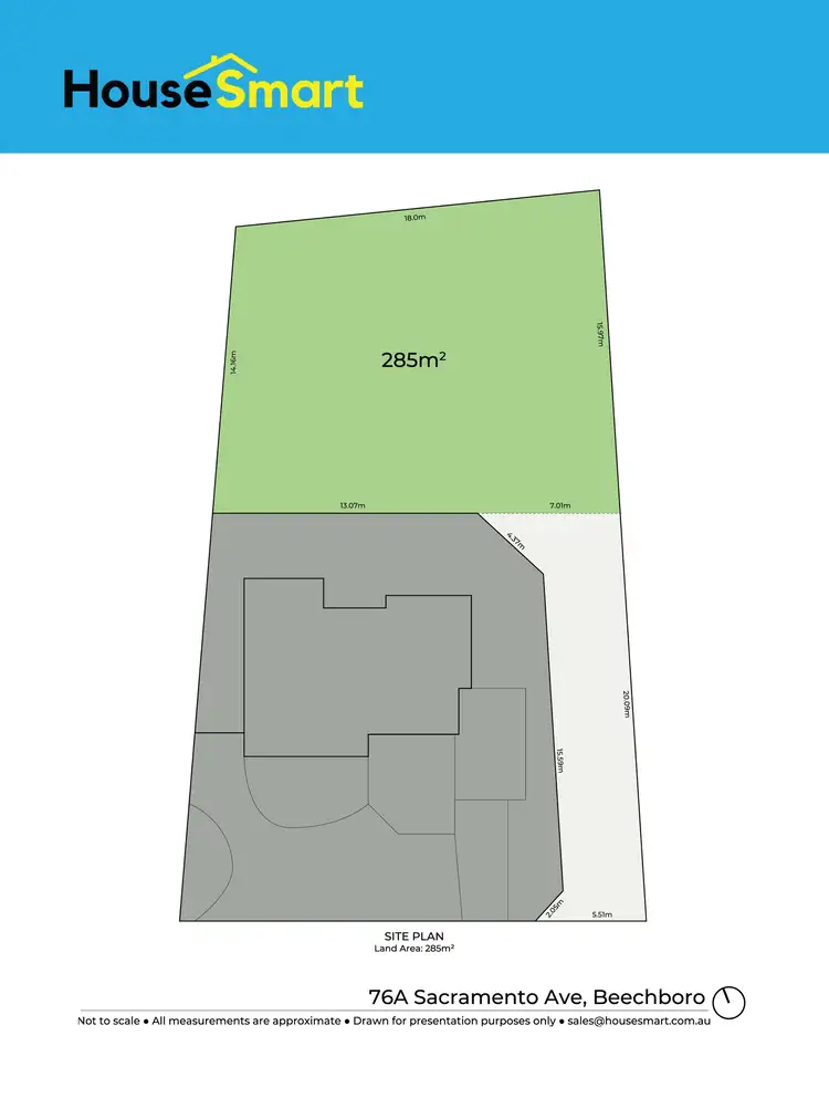 Floorplan of Homely land listing, 76A Sacramento Avenue, Beechboro WA 6063