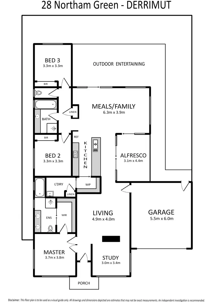 Floorplan of Homely house listing, 28 Northam Green, Derrimut VIC 3026