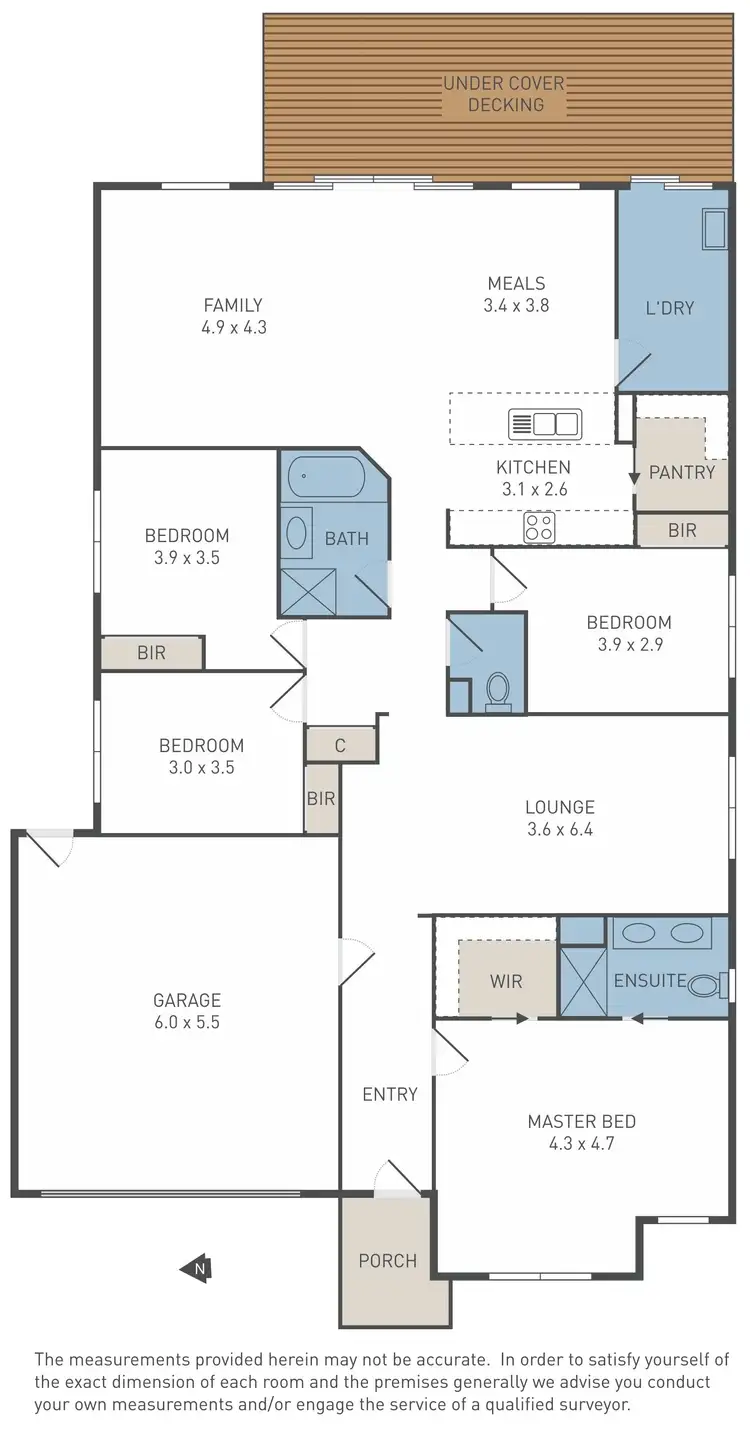 Floorplan of Homely house listing, 6 Forrest Street, Burnside Heights VIC 3023