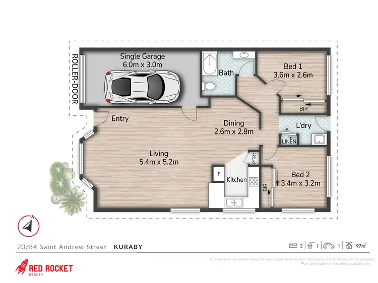 Floorplan of Homely villa listing, 20/84 Saint Andrew Street, Kuraby QLD 4112
