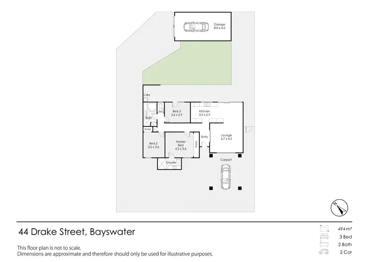 Floorplan of Homely house listing, 44 Drake Street, Bayswater WA 6053