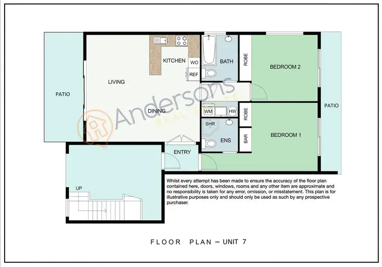 Floorplan of Homely apartment listing, 7/58-62 Holland Street, Wongaling Beach QLD 4852
