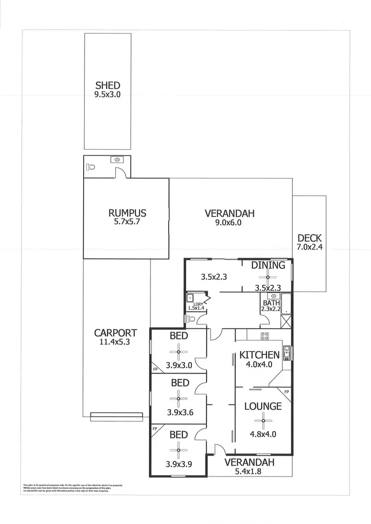 Floorplan of Homely house listing, 5 Flavel Terrace, Murray Bridge SA 5253