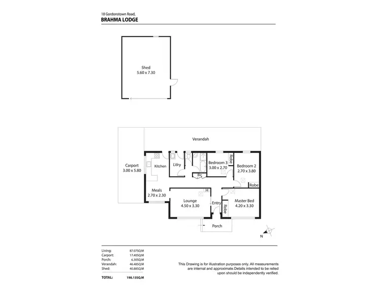 Floorplan of Homely house listing, 18 Gordonstown Road, Brahma Lodge SA 5109